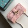 gg Marmont Small Matelass¨¦ Shoulder Bag Dusty Pink Matelass¨¦ Chevron For Women 10in/26cm gg 443497 DTDIT 5729