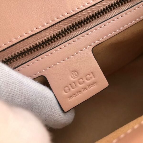 gg Marmont Small Matelass¨¦ Shoulder Bag Dusty Pink Matelass¨¦ Chevron For Women 10in/26cm gg 443497 DTDIT 5729