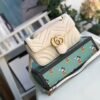 gg Marmont Matelass¨¦ Mini Bag  White  For Women 8.5in/22cm gg 446744 DTDIT 9022