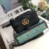 gg Marmont Matelass¨¦ Mini Bag Black Matelass¨¦ Chevron For Women 8.5in/22cm gg 446744 DTDIT 1000