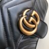 gg Marmont Matelass¨¦ Mini Bag Black Matelass¨¦ Chevron For Women 8.5in/22cm gg 446744 DTDIT 1000