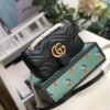 gg Marmont Matelass¨¦ Mini Bag Black Matelass¨¦ Chevron For Women 8.5in/22cm gg 446744 DTDIT 1000