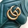 gg Marmont Matelass¨¦ Mini Bag Green Matelass¨¦ Chevron For Women 8.5in/22cm gg 446744