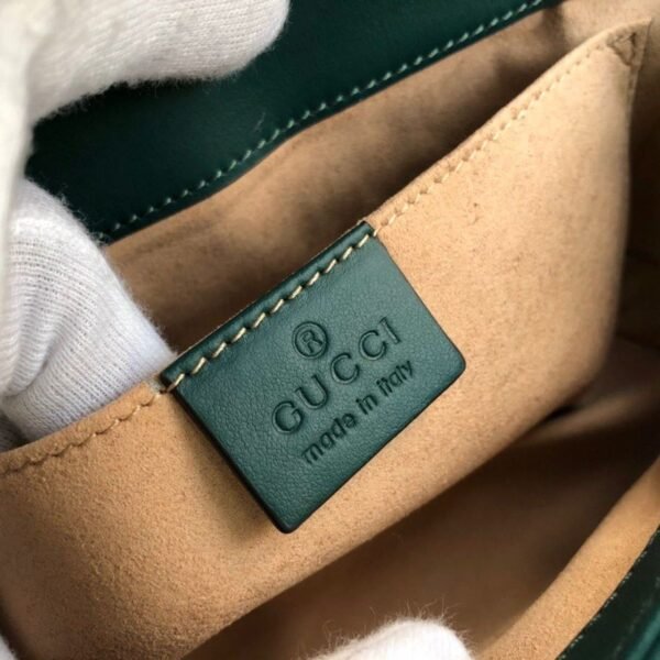 gg Marmont Matelass¨¦ Mini Bag Green Matelass¨¦ Chevron For Women 8.5in/22cm gg 446744