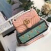 gg Marmont Matelass¨¦ Mini Bag  Dust Pink Matelass¨¦ Chevron  For Women 8.5in/22cm gg