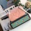 gg Marmont Matelass¨¦ Mini Bag  Dust Pink Matelass¨¦ Chevron  For Women 8.5in/22cm gg