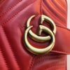 gg Marmont Matelass¨¦ Mini Bag  Red Matelass¨¦ Chevron  For Women 8.5in/22cm gg 446744