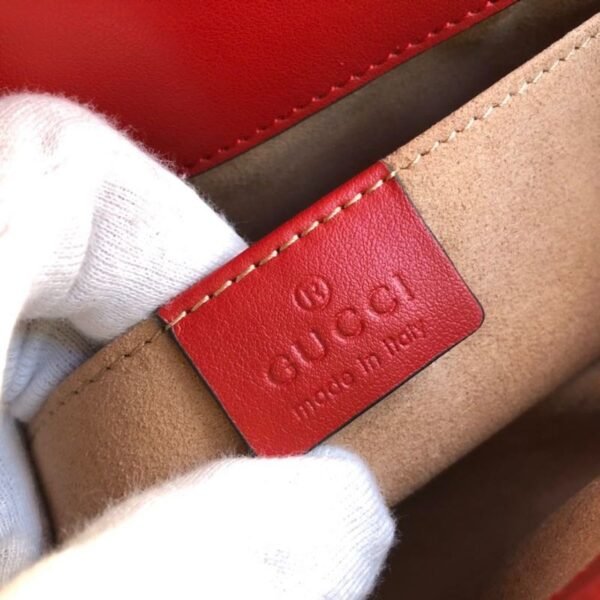 gg Marmont Matelass¨¦ Mini Bag  Red Matelass¨¦ Chevron  For Women 8.5in/22cm gg 446744