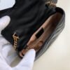 gg Marmont Matelass¨¦ Super Mini Bag Dusty Black Chevron For Women 6.2in/16.5cm 476433 DTDCT 1000