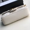gg Marmont Matelass¨¦ Super Mini Bag Dusty White Chevron For Women 6.2in/16.5cm gg 476433 DTDCT 9022