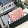 gg Marmont Matelass¨¦ Super Mini Bag Dusty Pink Chevron For Women 6.2in/16.5cm gg 476433 DTDCT 5729