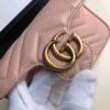 gg Marmont Matelass¨¦ Super Mini Bag Dusty Pink Chevron For Women 6.2in/16.5cm gg 476433 DTDCT 5729