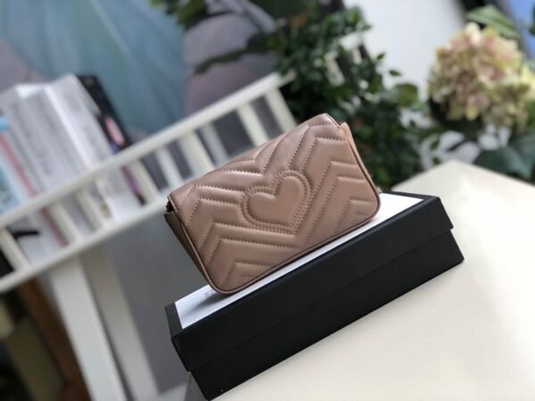 gg Marmont Matelass¨¦ Super Mini Bag Beige Matelass¨¦ Chevron For Women 6.2in/16.5cm gg