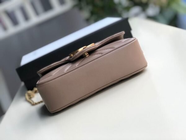 gg Marmont Matelass¨¦ Super Mini Bag Beige Matelass¨¦ Chevron For Women 6.2in/16.5cm gg