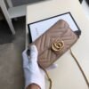 gg Marmont Matelass¨¦ Super Mini Bag Beige Matelass¨¦ Chevron For Women 6.2in/16.5cm gg