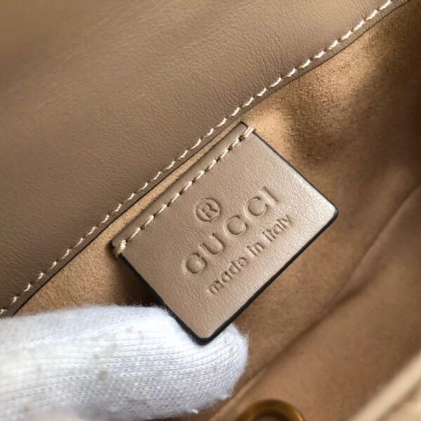 gg Marmont Matelass¨¦ Super Mini Bag Beige Matelass¨¦ Chevron For Women 6.2in/16.5cm gg