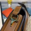 gg Horsebit 1955 Shoulder Bag Beige/Ebony gg Supreme Canvas With Brown For Women 9.8in/25cm gg ?602204 92TCG 8563