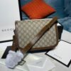gg Horsebit 1955 Shoulder Bag Beige/Ebony gg Supreme Canvas With Brown For Women 9.8in/25cm gg ?602204 92TCG 8563