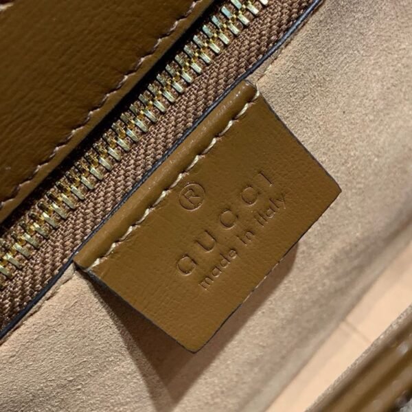 gg Horsebit 1955 Shoulder Bag Beige/Ebony gg Supreme Canvas With Brown For Women 9.8in/25cm gg ?602204 92TCG 8563