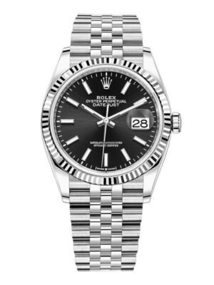 Rolex Datejust 36 Black Stick Dial Jubilee 2022 Ladies 36MM