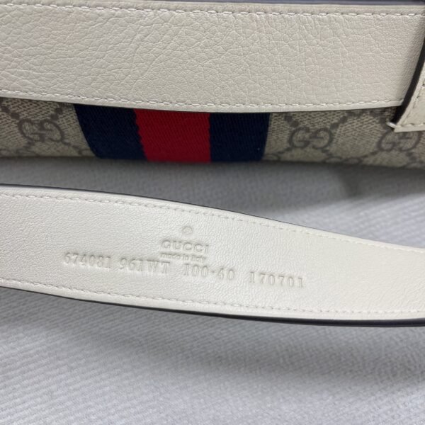 gg Ophidia Belt Bag Beige And Ebony gg Supreme Canvas, A Material With Low Environmental Impact For Men? 8.7in/22cm gg 674081 96IWT 9794