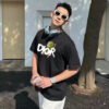 Dior Green Monster Graphic Black T-Shirt