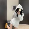 Balenciaga White Logo Hoodie