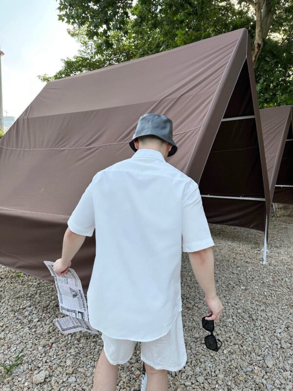 12_911d92dd-73f1-42fe-92e1-13a21e69f0f9 Dior Short Sleeve Button-Up Shirt (White)