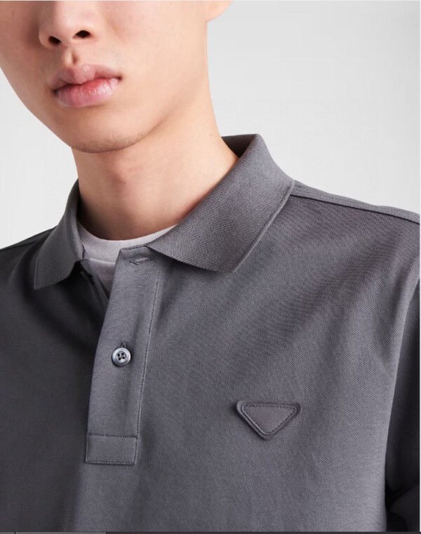 12_e2a6d3fc-9060-471c-b7ac-db2aa4810bc2 Prada Classic Grey Polo Shirt