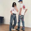 Gucci Hearts Floral Pocket White T-Shirt