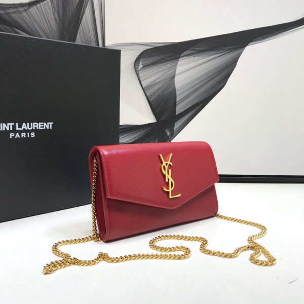 YSSL Uptown Chain Wallet Red For Women 7.4in/19cm YSL?