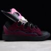 Lanvin Burgundy Suede Sneakers