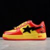 BAPE STA Low-Top Sneakers in Red and Yellow Iron Man Edition