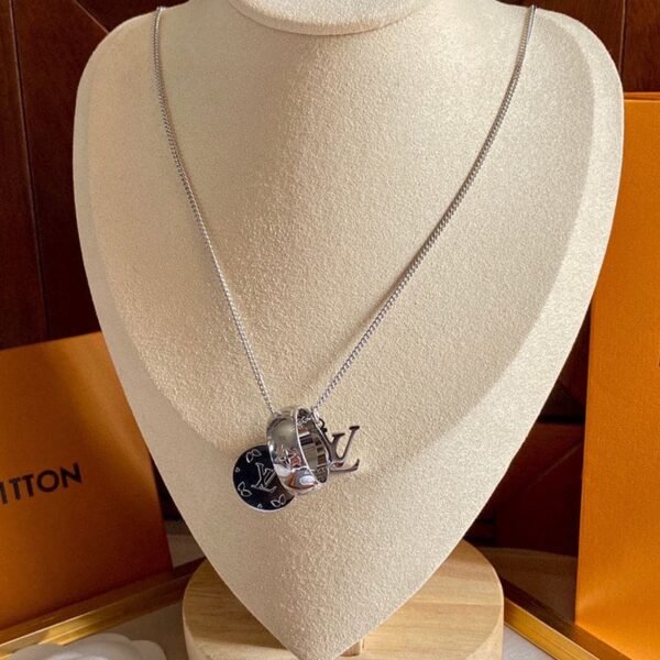 18K Louis Monogram Charms Necklace