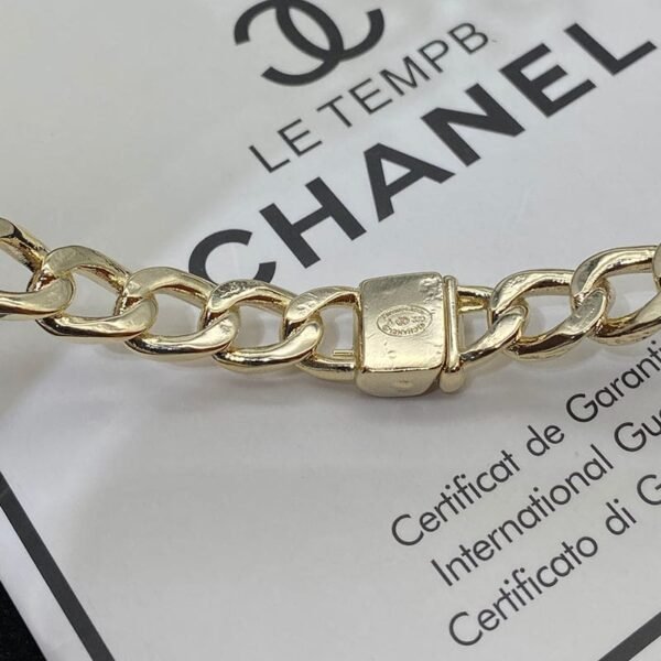 18K Interlocking CC Cuff Logo Choker Necklaces