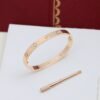 18K Rose Gold Four Diamonds Love Bracelet