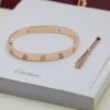 18K Rose Gold Four Diamonds Love Bracelet