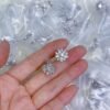 18K Lotus One Flowers Small Earrings
