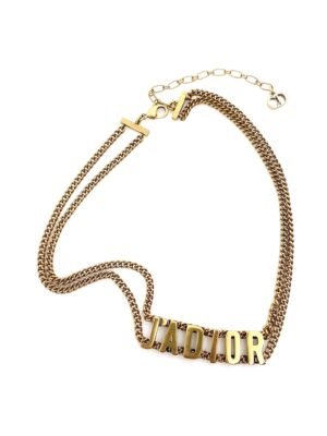18K CD J'Adior Choker Chain Necklace