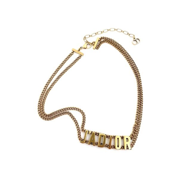 18K CD J'Adior Choker Chain Necklace