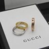 18K Double G Icon Yellow Gold Ring