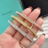 18K T Lock Bangle Full Pav¨¦ Diamonds Bracelet