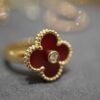 18K Vintage Alhambra Carnelian Ring