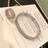 18K White Gold Perl¨¦e Diamonds 3 Row Ring
