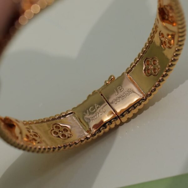 18K Yellow Gold Perl¨¦e Clovers Bracelet