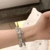18K White Gold Perl¨¦e Clovers Bracelet