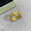 18K Yellow Gold Perl¨¦e Clovers Ring