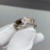 18K White Gold Perl¨¦e Clovers Ring