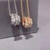 18K BV Serpenti Viper Pave Diamonds Necklace