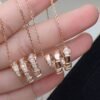 18K BV Serpenti Viper Pave Diamonds Necklace